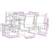 vidaXL 9 Piece Garden Dining Set Black Textilene