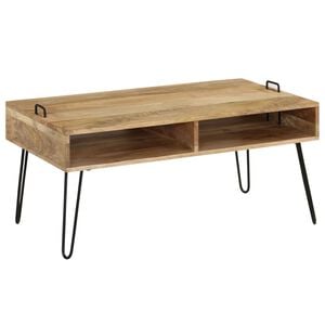 vidaXL Coffee Table Solid Mango Wood 100x60x45 cm