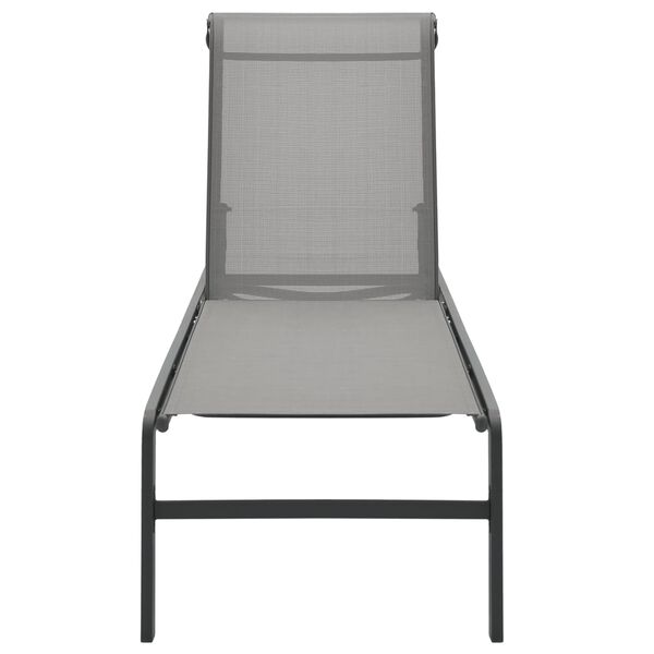 vidaXL Sun Loungers 2 pcs with Table Textilene and Steel
