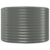 vidaXL Garden Raised Bed Galvanised Steel 100x100x68 cm Grey