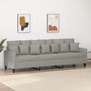 vidaXL 3-Seater Sofa Light Grey 210 cm Fabric