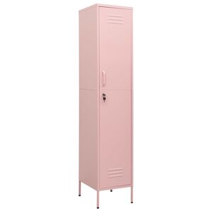 vidaXL Locker Cabinet Pink 35x46x180 cm Steel