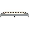 vidaXL Bed Frame without Mattress Light Grey 193x203 cm Fabric