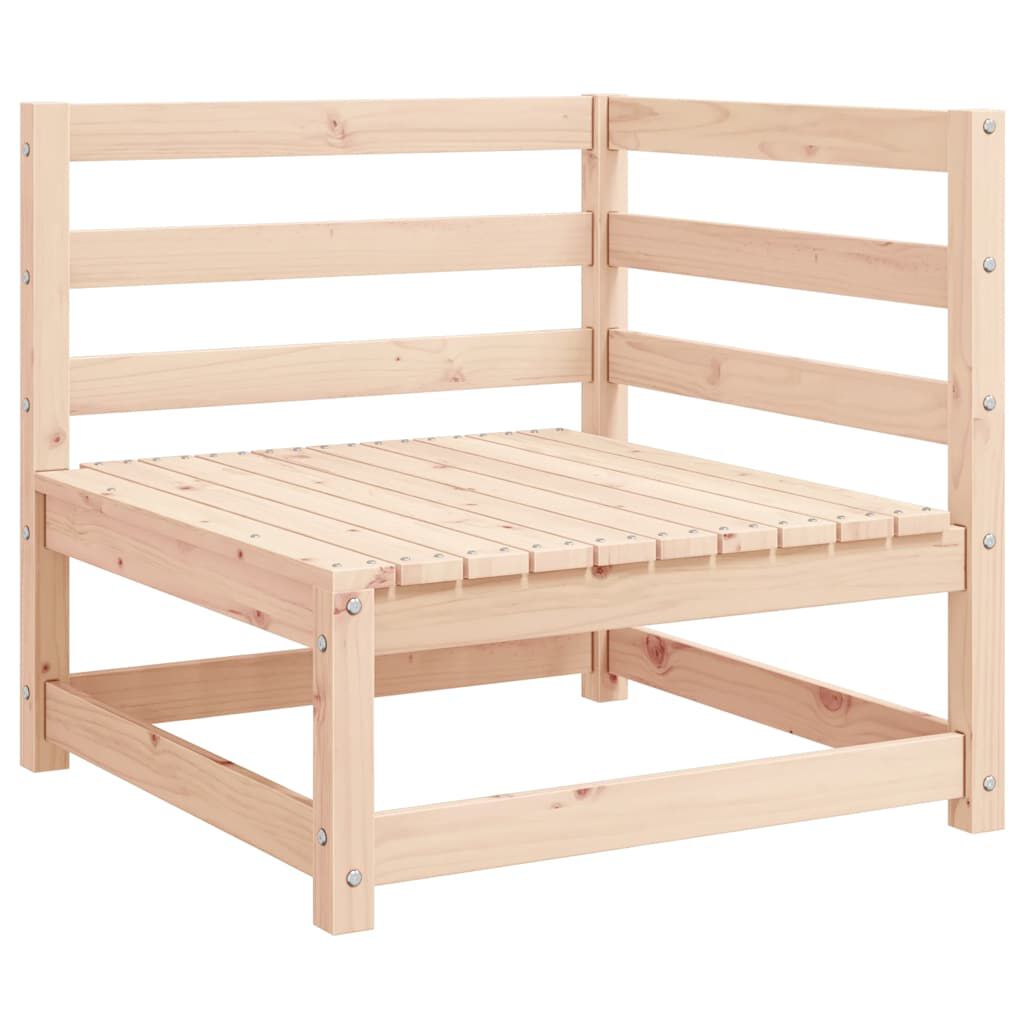 vidaXL Garden Corner Sofas 2 pcs with Cushions Solid Pinewood