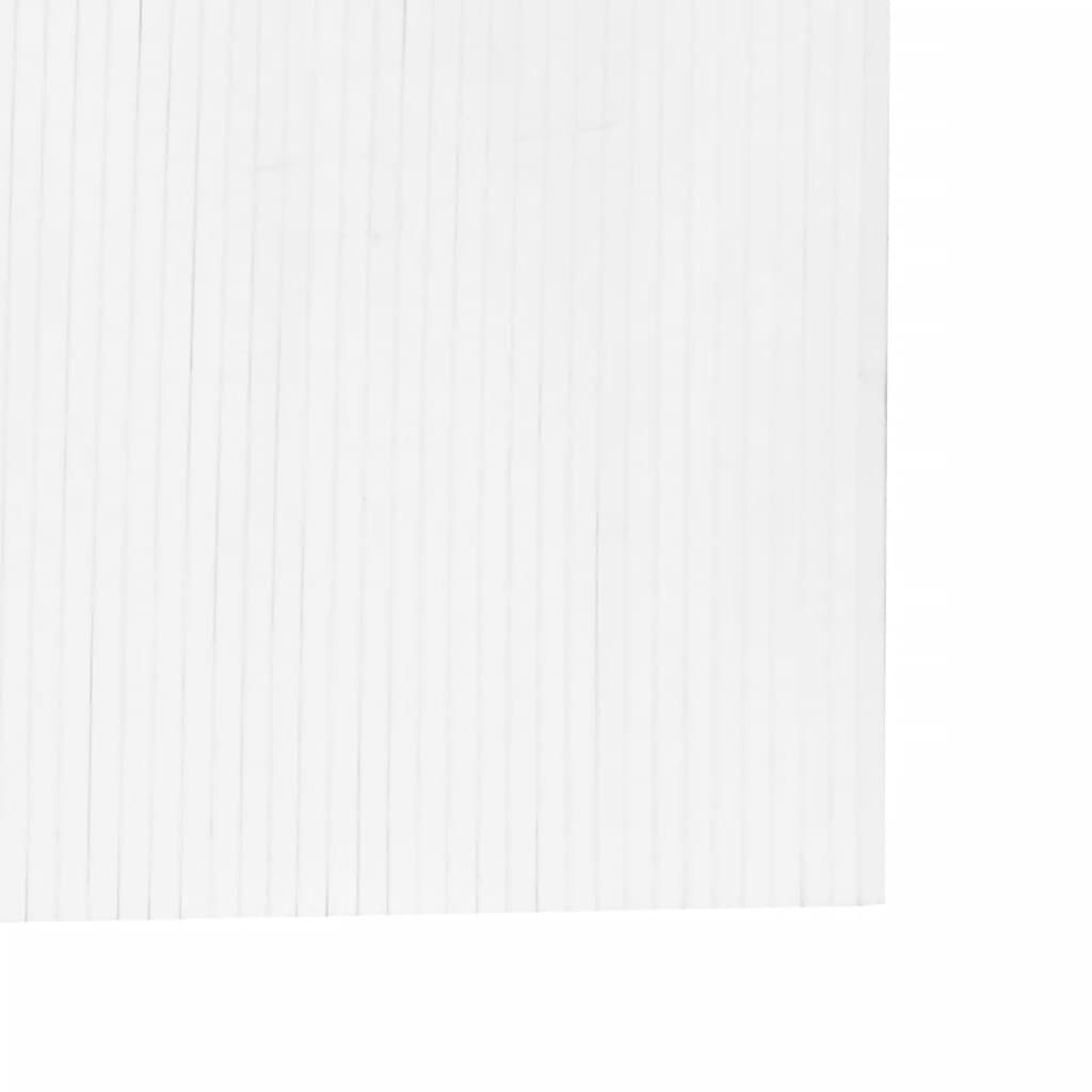 vidaXL Room Divider White 165x400 cm Bamboo