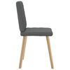 vidaXL Dining Chairs 6 pcs Dark Grey Fabric