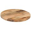 vidaXL Table Top &Oslash; 60x1.5 cm Round Solid Wood Rough Mango