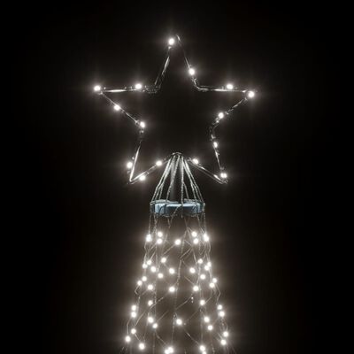 vidaXL Christmas Tree with Spike Cold White 3000 LEDs 800 cm