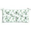 vidaXL Garden Bench Cushions 2pcs Leaf Pattern 100x50x7cm Fabric
