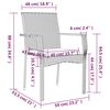 vidaXL 7 Piece Garden Dining Set with Cushions Grey Poly Rattan
