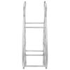 vidaXL Wine Rack Silver 38 x 33 x 13 cm Aluminium