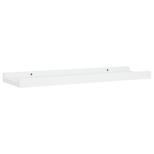 vidaXL Picture Frame Ledge Shelves 2 pcs White 40x9x3 cm MDF