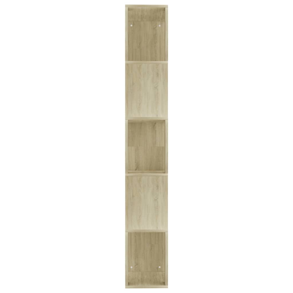 vidaXL Book Cabinet/Room Divider Sonoma Oak 45x24x159 cm Engineered Wood
