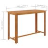 vidaXL 7 Piece Garden Bar Set with Cushions Brown