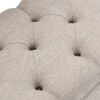vidaXL Storage Bench with Backrest 110 cm Cream Fabric