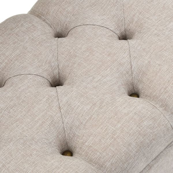 vidaXL Storage Bench with Backrest 110 cm Cream Fabric