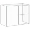 vidaXL Dog House with Run Anthracite 214x457x181 cm Galvanised Steel