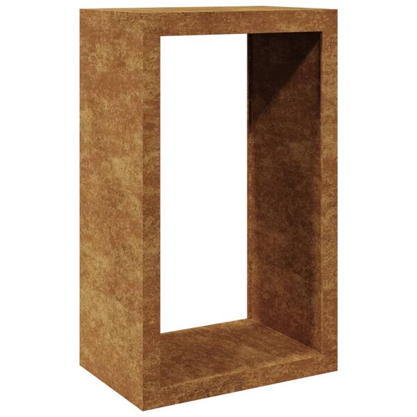 vidaXL Firewood Rack 60x40x100 cm Weathering Steel