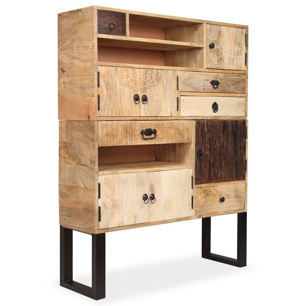 vidaXL Sideboard Solid Mango Wood 100x30x130 cm