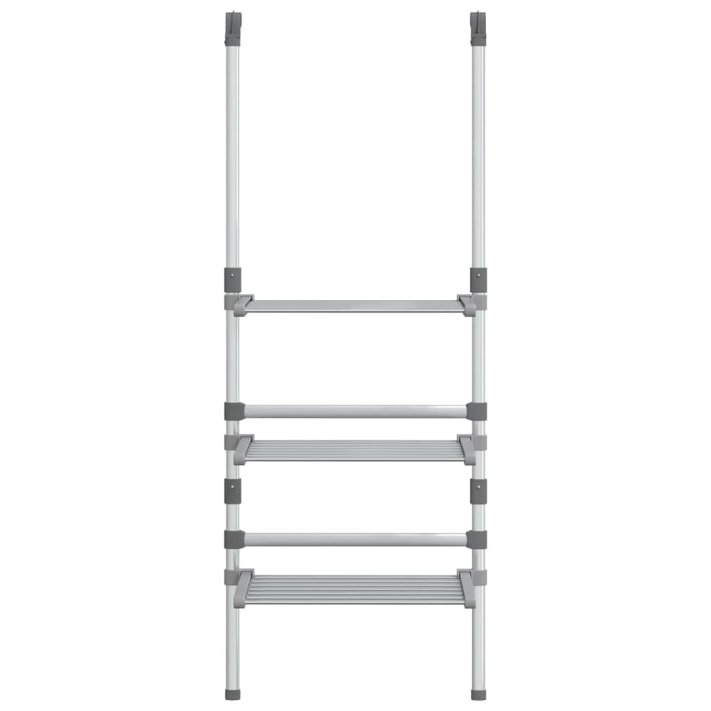 vidaXL 3-Tier Hanging Laundry Drying Rack Aluminium