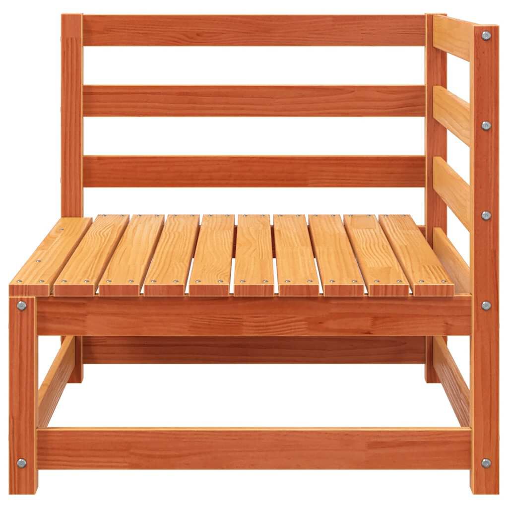 vidaXL Garden Sofa Corner Wax Brown 70x70x67 cm Solid Wood Pine