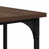 vidaXL Desk Brown Oak 139x139x75 cm Engineered Wood