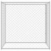 vidaXL Dog Cage Silver 200 x 200 x 200 cm Steel and PE
