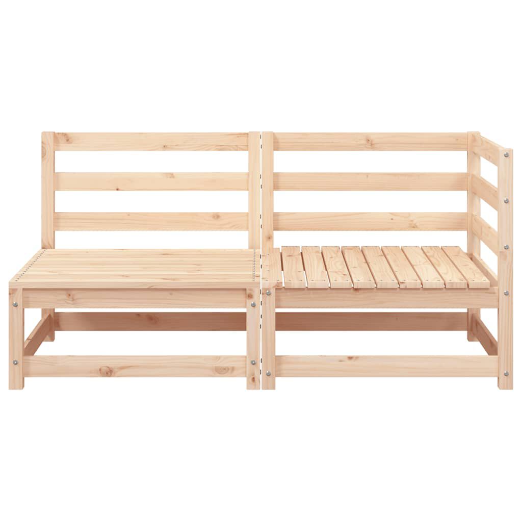 vidaXL Garden Sofa 2-Seater Solid Wood Pine
