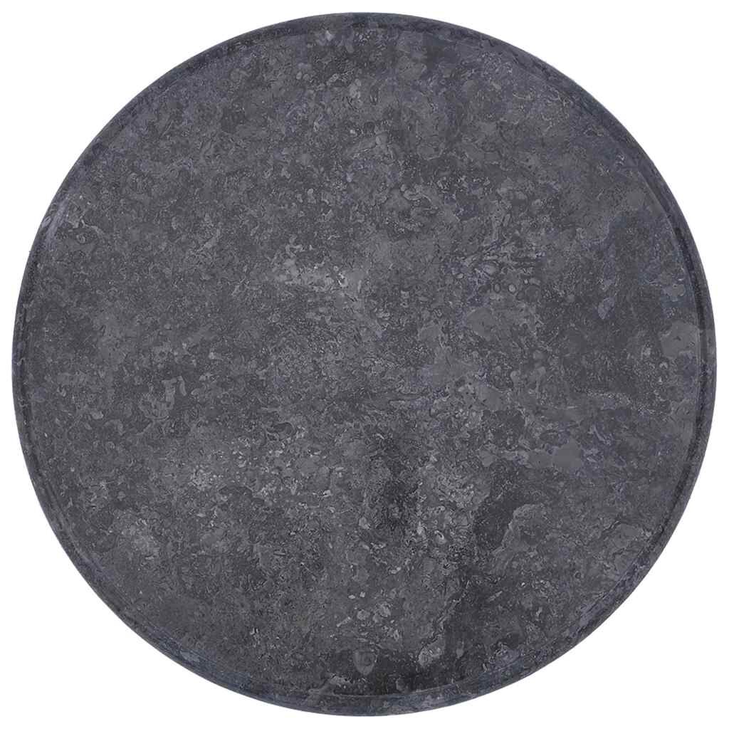 vidaXL Table Top Grey Ø50x2.5 cm Marble