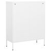 vidaXL Storage Cabinet White 80x35x101.5 cm Steel