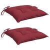 vidaXL Pallet Cushions 2pcs Wine Red 50x50x7 cm Oxford Fabric