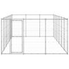 vidaXL Outdoor Dog Kennel Galvanised Steel 21.78 m²