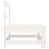 vidaXL Garden Middle Sofas 2 pcs White Solid Wood Pine