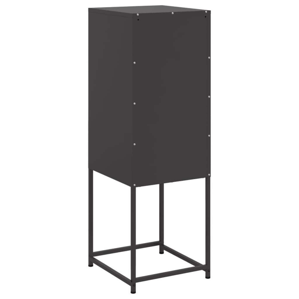 vidaXL Highboard Black 36x39x107 cm Steel