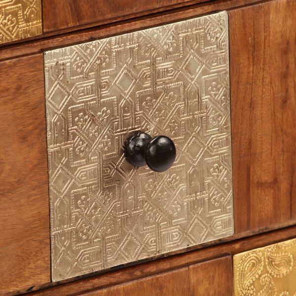 vidaXL Chest of Drawers 60x30x75 cm Solid Acacia Wood