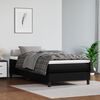 vidaXL Box Spring Bed with Mattress Black 100x203 cm Twin XL Faux Leather