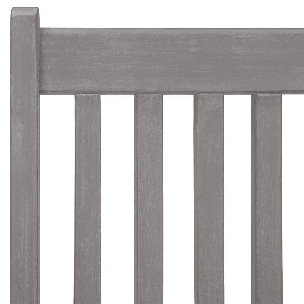 vidaXL Garden Reclining Chairs 6 pcs Grey Solid Acacia Wood
