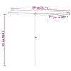 vidaXL Garden Parasol with Aluminium Pole 2x1.5 m Anthracite
