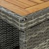 vidaXL 5 Piece Garden Bar Set with Cushions Poly Rattan Grey