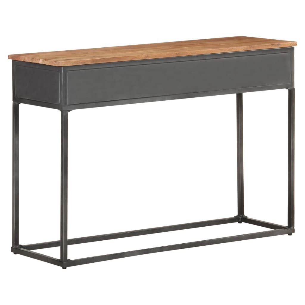 vidaXL Console Table 110x35x75 cm Solid Acacia Wood