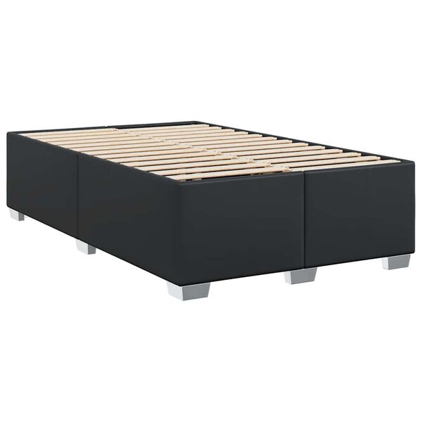 vidaXL Bed Frame without Mattress Black Full Faux Leather