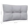vidaXL 2-Seater Garden Sofa with Grey Cushions Solid Pinewood