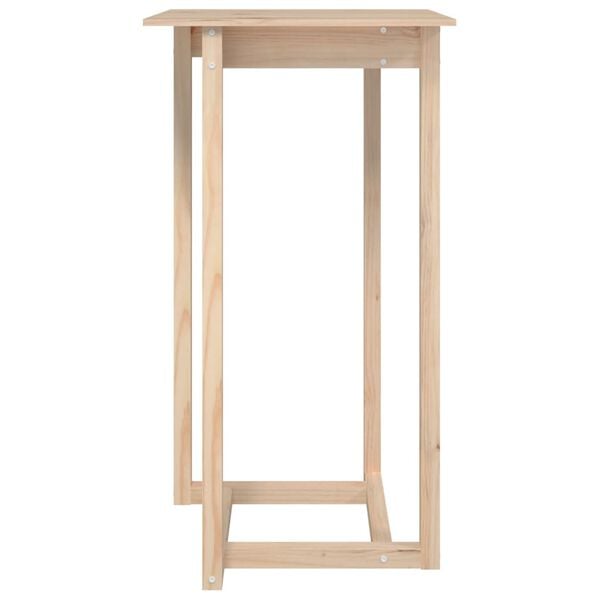 vidaXL Bar Table 60x60x110 cm Solid Wood Pine