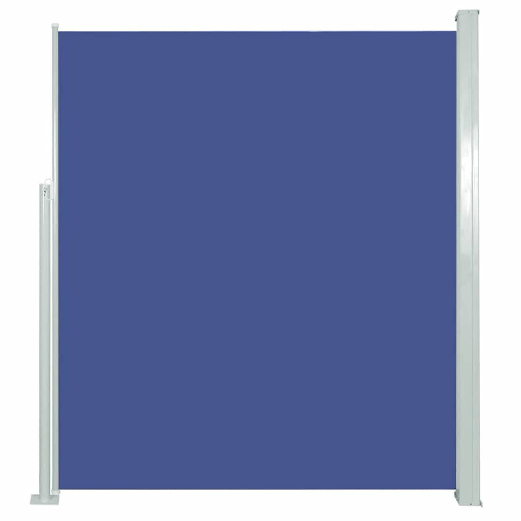 vidaXL Retractable Side Awning 160 x 500 cm Blue