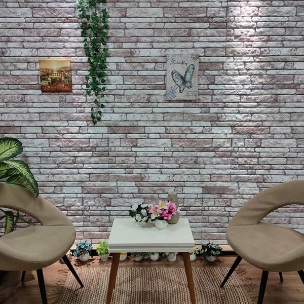vidaXL 3D Wall Panels with Dark Grey Brick Design 10 pcs EPS