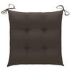 vidaXL Garden Chairs with Taupe Cushions 3 pcs Solid Teak Wood