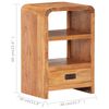 vidaXL Bedside Table 40x30x60 cm Solid Acacia Wood Honey Finish