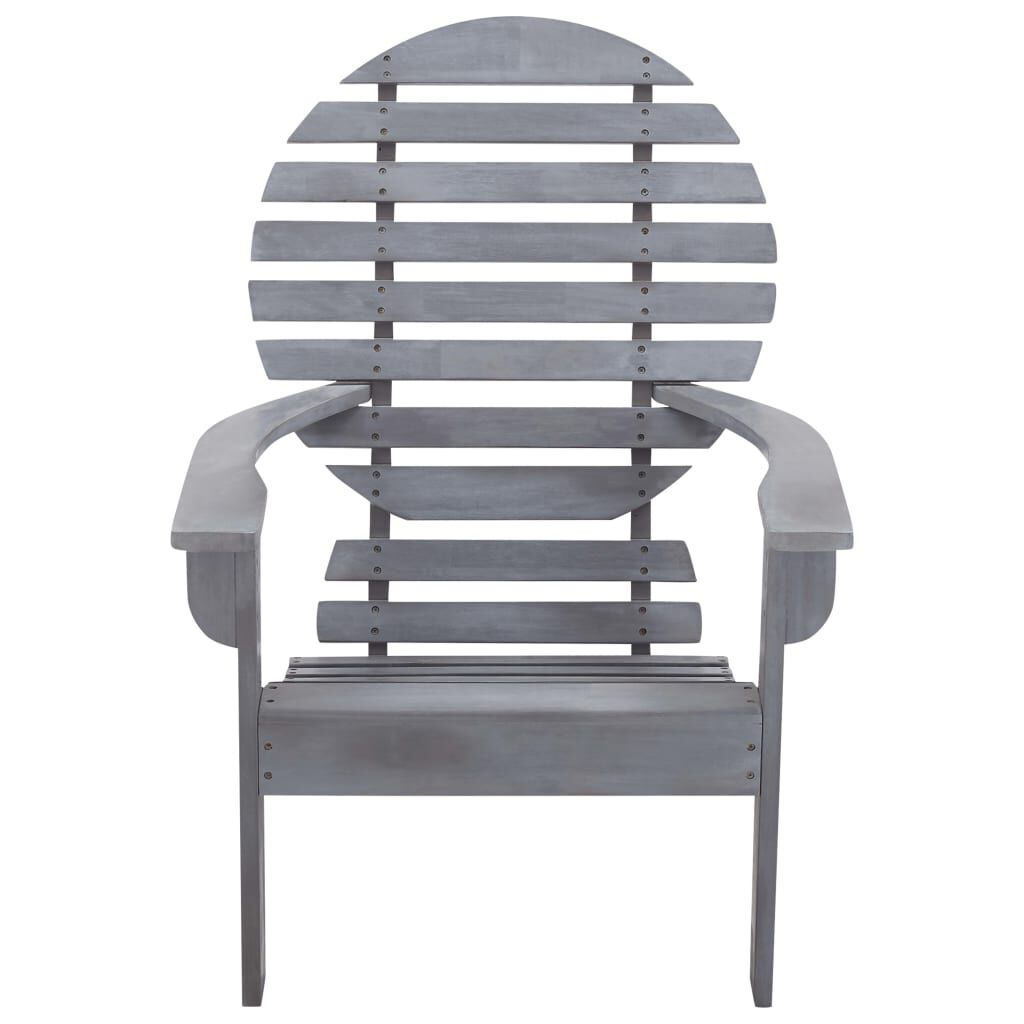 vidaXL Adirondack Chair Solid Acacia Wood Grey