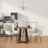 vidaXL Dining Chairs 2 pcs Cream Velvet