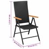 vidaXL Stackable Garden Chairs 2 pcs Poly Rattan Black